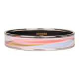 Hermes "Abstract Wave" Narrow Printed Enamel Bracelet PM (65) ( )