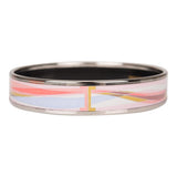 Hermes "Abstract Wave" Narrow Printed Enamel Bracelet PM (65) ( )
