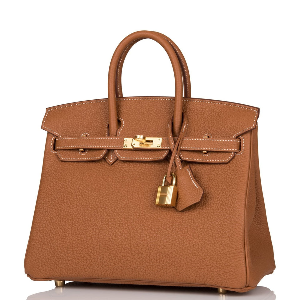 Hermes Birkin 25 Gold Togo Gold Hardware