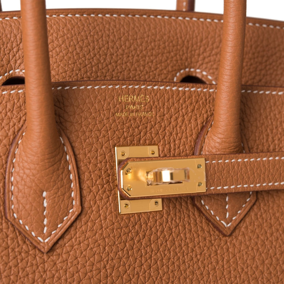 Hermes Birkin 25 Gold Togo Gold Hardware