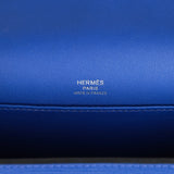 Hermes Geta Bleu Electric Chevre Palladium Hardware