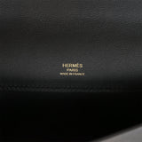 Hermes Kelly Cut Black Swift Gold Hardware