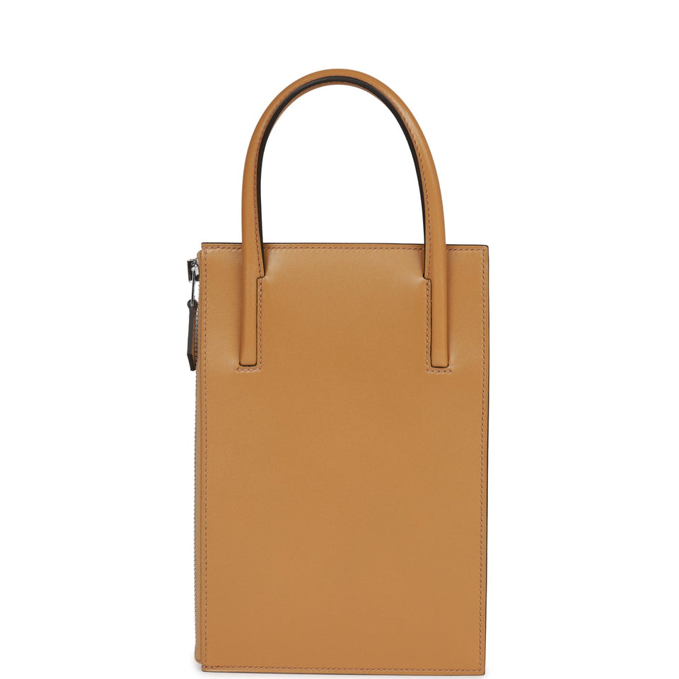 Hermes Cadena Lock Bag Poussiere Tadelakt Palladium Hardware