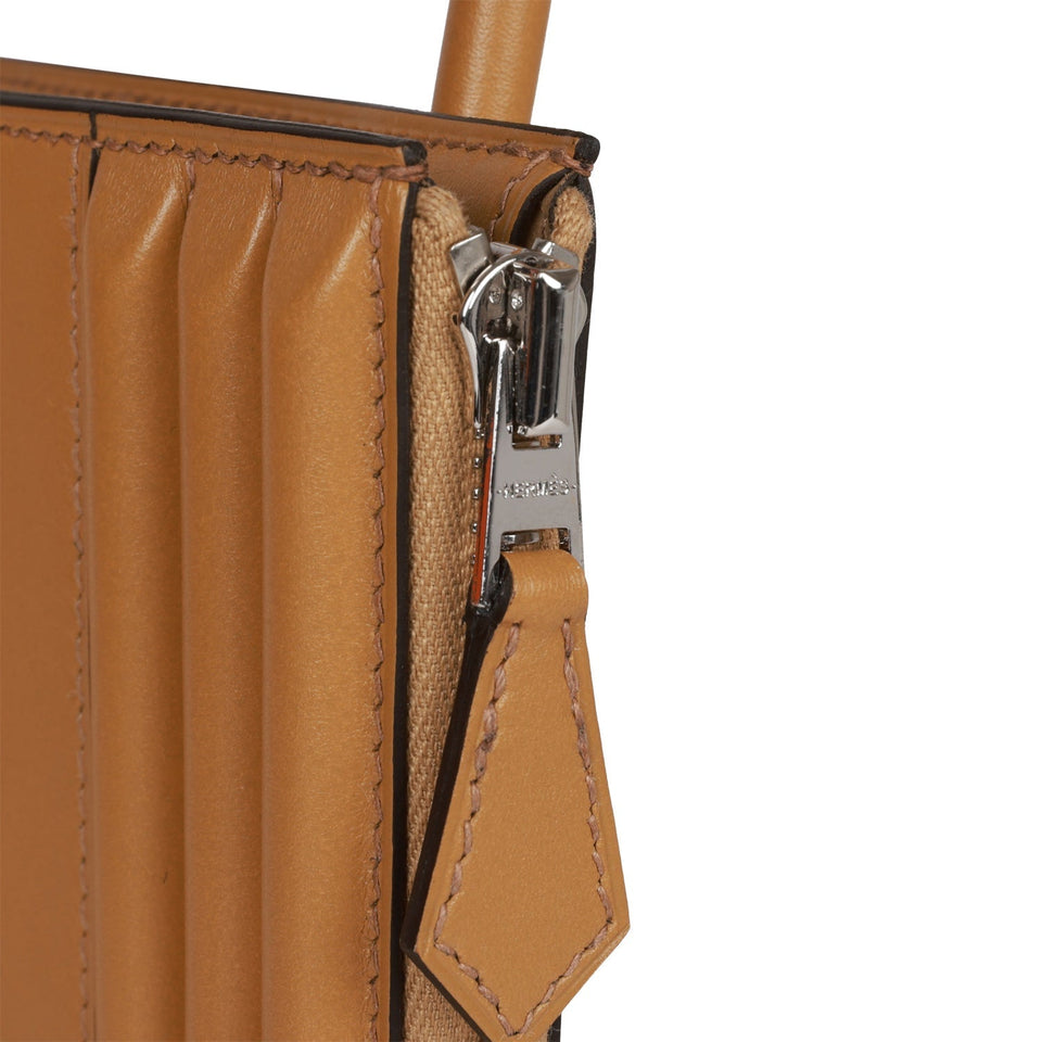 Hermes Cadena Lock Bag Poussiere Tadelakt Palladium Hardware