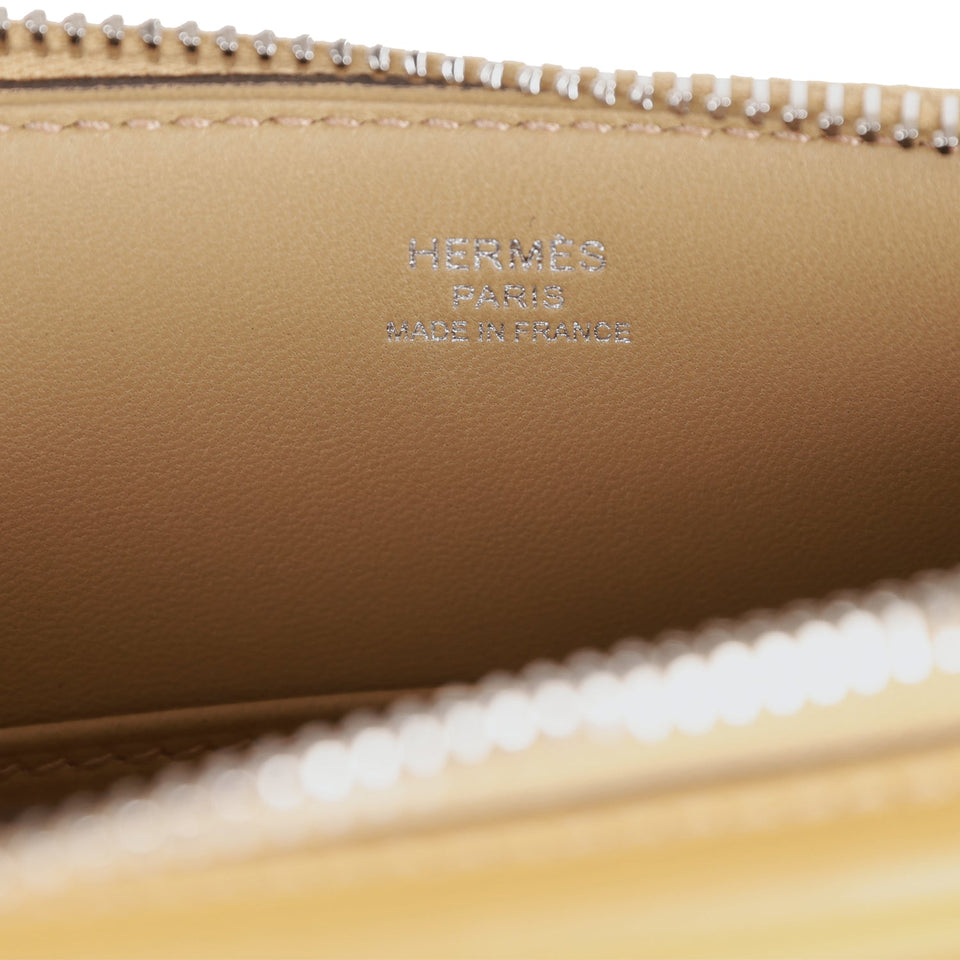 Hermes Cadena Lock Bag Poussiere Tadelakt Palladium Hardware