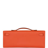 Hermes Kelly Cut Orange Swift Gold Hardware
