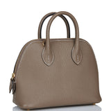 Hermes 1923 Bolide 25 Etoupe Chevre Gold Hardware