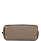 Hermes 1923 Bolide 25 Etoupe Chevre Gold Hardware