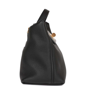 Hermes 24/24 Bag 29 Black Togo and Swift Gold Hardware