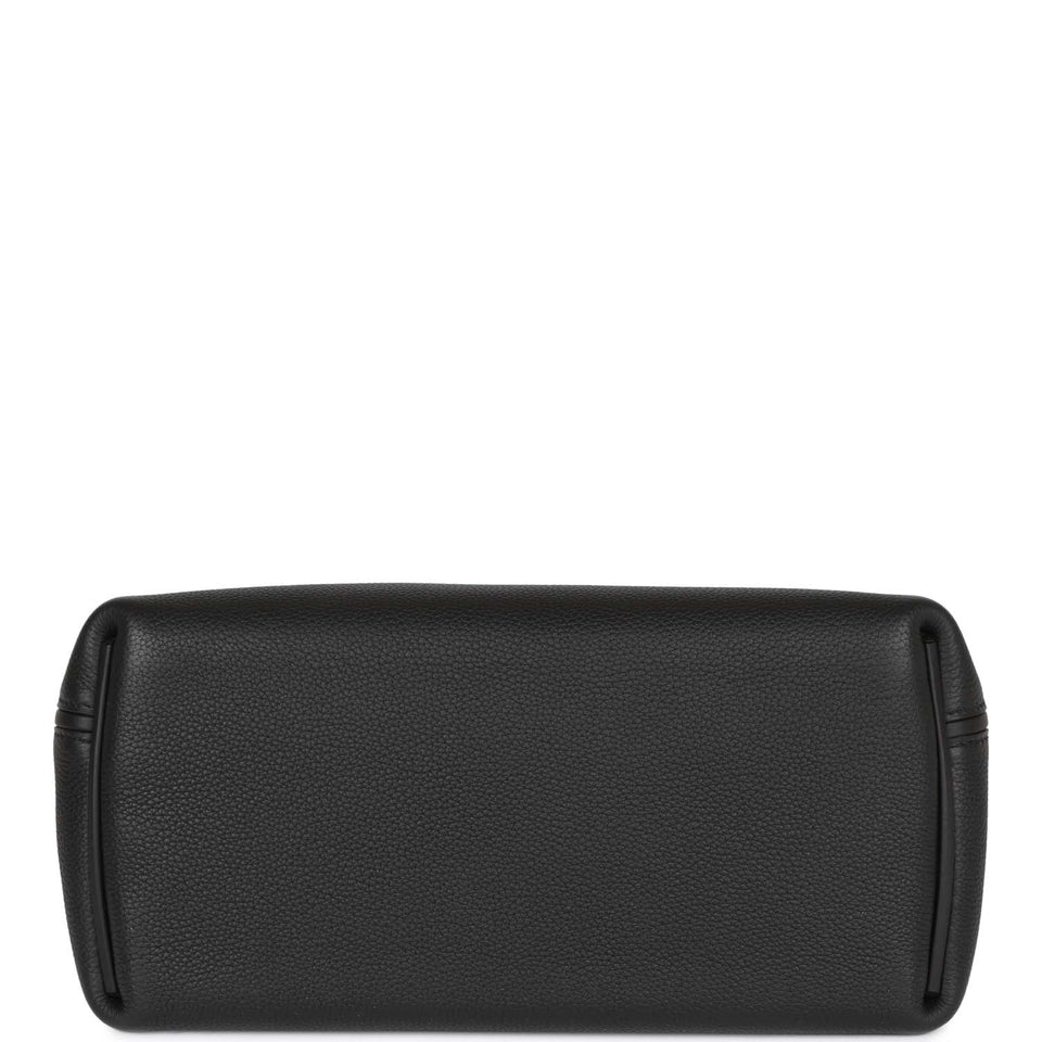 Hermes 24/24 Bag 29 Black Togo and Swift Gold Hardware