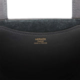 Hermes In-The-Loop 18 Black Clemence and Swift Gold Hardware