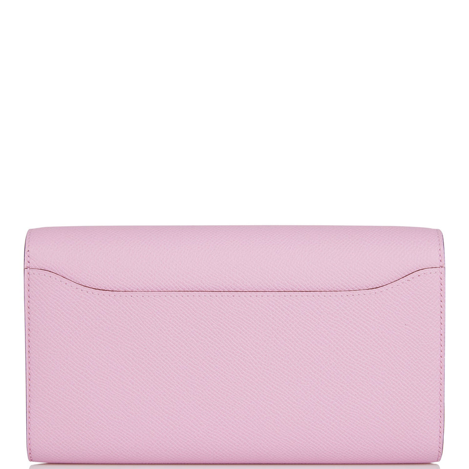 Hermes Constance Wallet To Go Mauve Sylvestre Epsom Palladium Hardware
