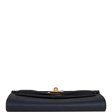 Hermes Kelly Wallet To Go Bleu Indigo Verso Epsom Gold Hardware