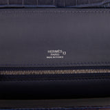 Hermes 24/24 Bag 29 Bleu Nuit Alligator and Togo Touch Palladium Hardware