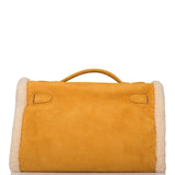 Hermes Sable Doblis and Shearling Teddy Kelly Muff Palladium Hardware