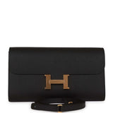Hermes Constance Wallet To Go Black Epsom Gold Hardware