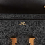 Hermes Constance Wallet To Go Black Epsom Gold Hardware