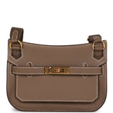 Hermes Jypsiere Mini Etoupe Swift Gold Hardware