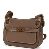 Hermes Jypsiere Mini Etoupe Swift Gold Hardware