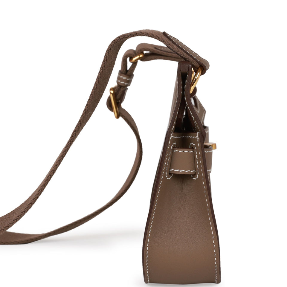 Hermes Jypsiere Mini Etoupe Swift Gold Hardware