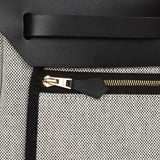 Hermes Herbag 31 "Chain D'ancre" Ecru and Black Vache Leather Gold Hardware