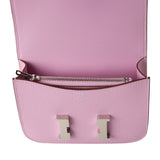 Hermes Constance Slim Wallet Mauve Sylvestre Epsom Palladium Hardware