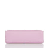 Hermes Kelly Pochette Mauve Sylvestre Swift Rose Gold Hardware
