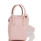 Hermes Mini Lindy Rose Sakura Swift Palladium Hardware