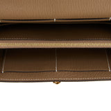 Hermes Kelly Wallet To Go Etoupe Chevre Gold Hardware