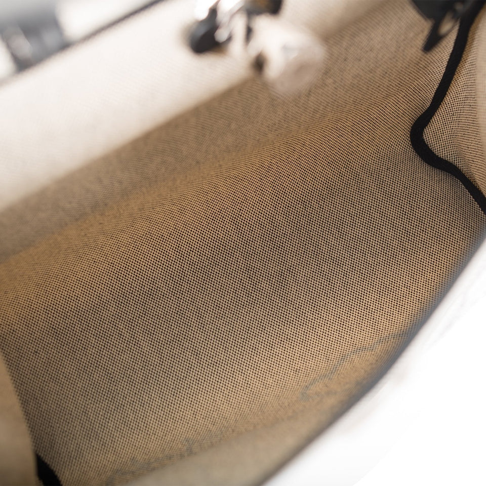 Hermes Herbag 32 Pegase Pop Black Hunter and Toile Palladium Hardware