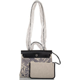 Hermes Herbag 32 Pegase Pop Black Hunter and Toile Palladium Hardware