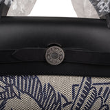 Hermes Herbag 32 Pegase Pop Black Hunter and Toile Palladium Hardware
