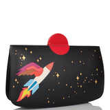 Hermes Space Sac a Malice Black Monsieur and Lizard Palladium Hardware