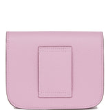 Hermes Constance Slim Wallet Mauve Sylvestre Epsom Palladium Hardware