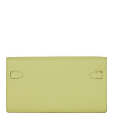 Hermes Kelly Wallet To Go Jaune Bourgeon Chevre Palladium Hardware