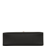 Hermes Kelly Pochette Black Swift Rose Gold Hardware