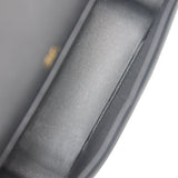 Hermes Geta Black Chevre Gold Hardware