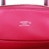 Hermes 1923 Bolide Mini Rose Scheherazade Matte Alligator Palladium Hardware