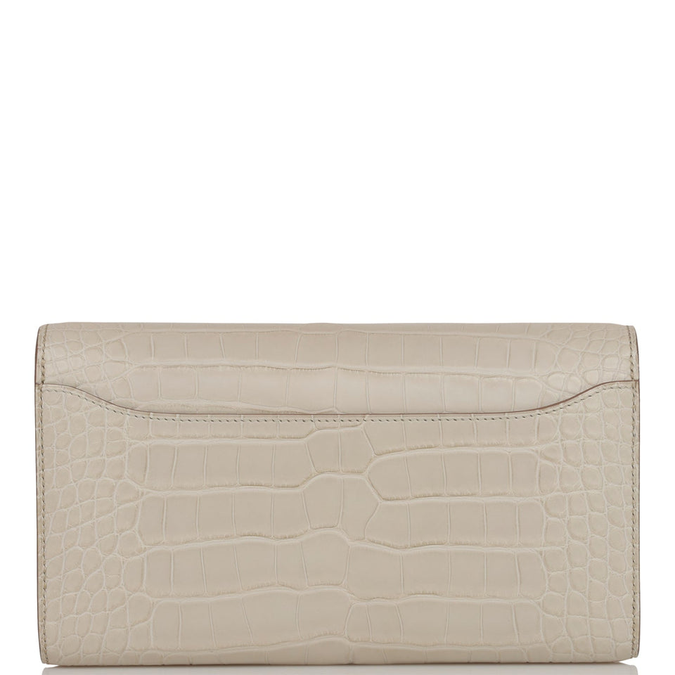 Hermes Constance Wallet To Go Beton Matte Alligator Gold Hardware