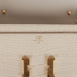 Hermes Constance Wallet To Go Beton Matte Alligator Gold Hardware