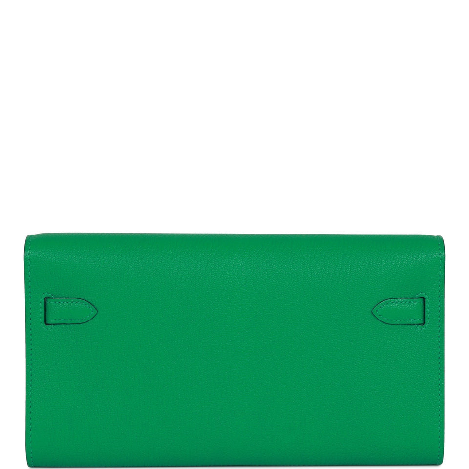 Hermes Kelly Wallet To Go Menthe Chevre Gold Hardware