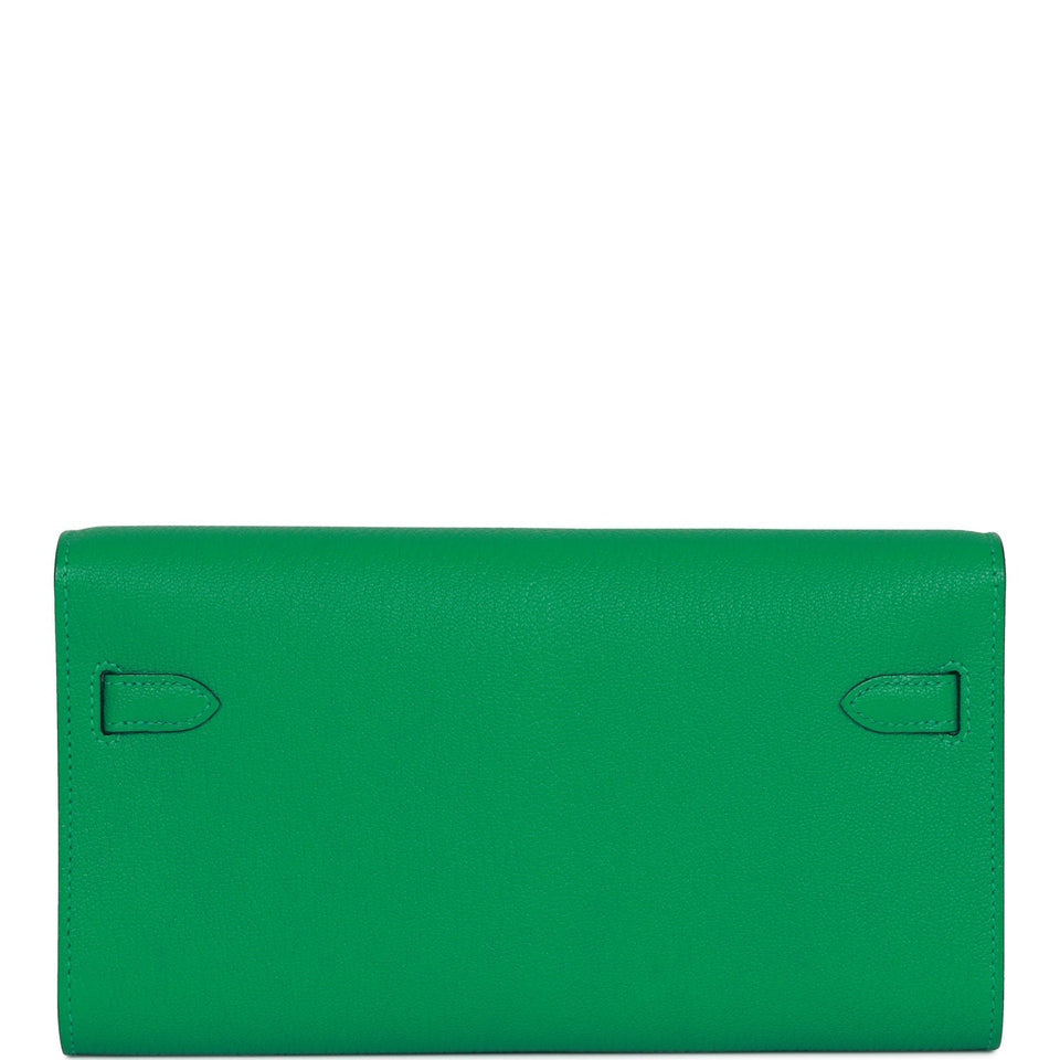 Hermes Kelly Wallet To Go Menthe Chevre Gold Hardware