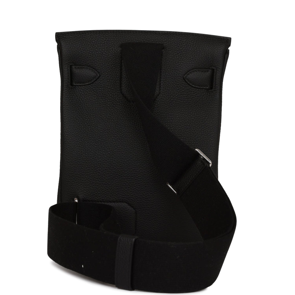 Hermes HAC A Dos PM Backpack Black Togo Palladium Hardware