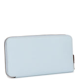 Hermes Silk'In Wallet Bleu Brume Epsom Palladium Hardware