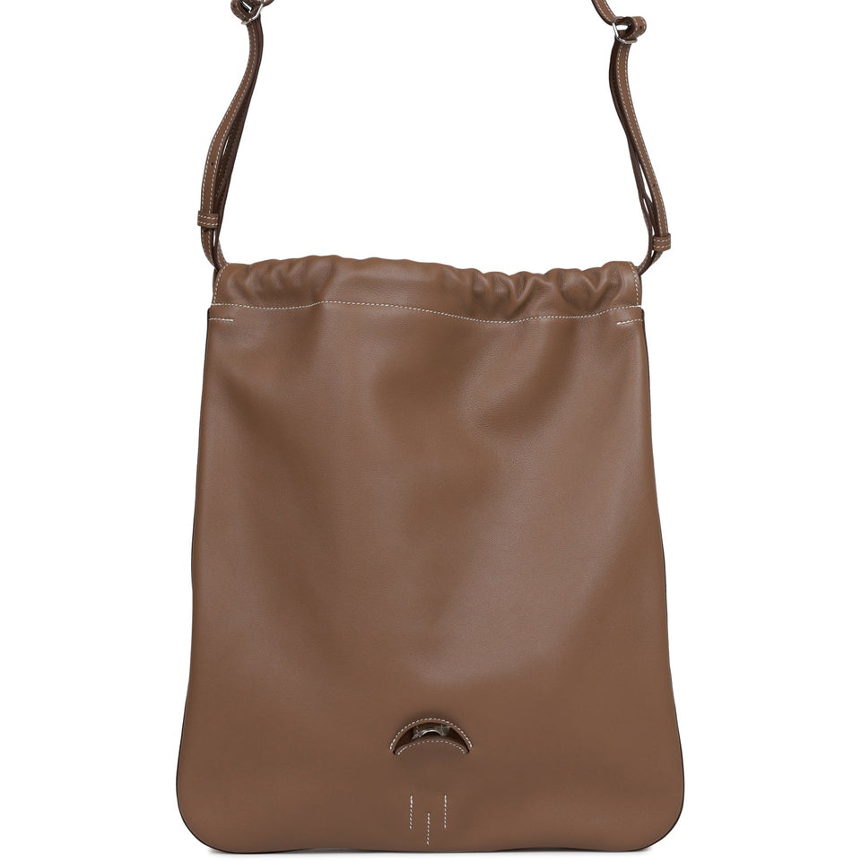 Hermes Bridado Backpack Etoupe Swift Palladium Hardware