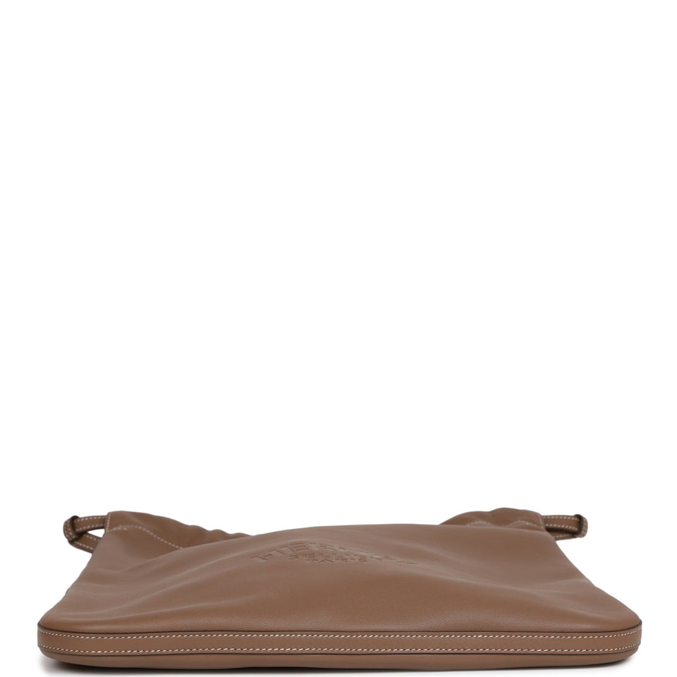 Hermes Bridado Backpack Etoupe Swift Palladium Hardware