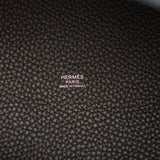 Hermes Black Clemence Picotin Lock 22cm Palladium Hardware