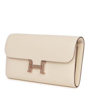Hermes Constance Wallet To Go Nata Epsom and Lizard Palladium Hardware
