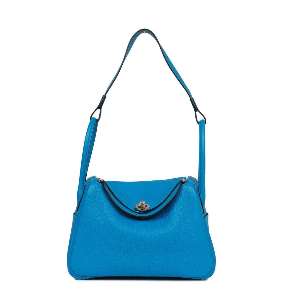 Hermes Lindy 26 Bleu Zanzibar Verso Clemence Palladium Hardware