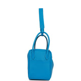 Hermes Lindy 26 Bleu Zanzibar Verso Clemence Palladium Hardware